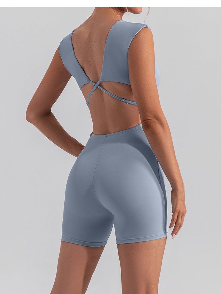 Combinaison Sport Bretelles Croisées | Yogaova