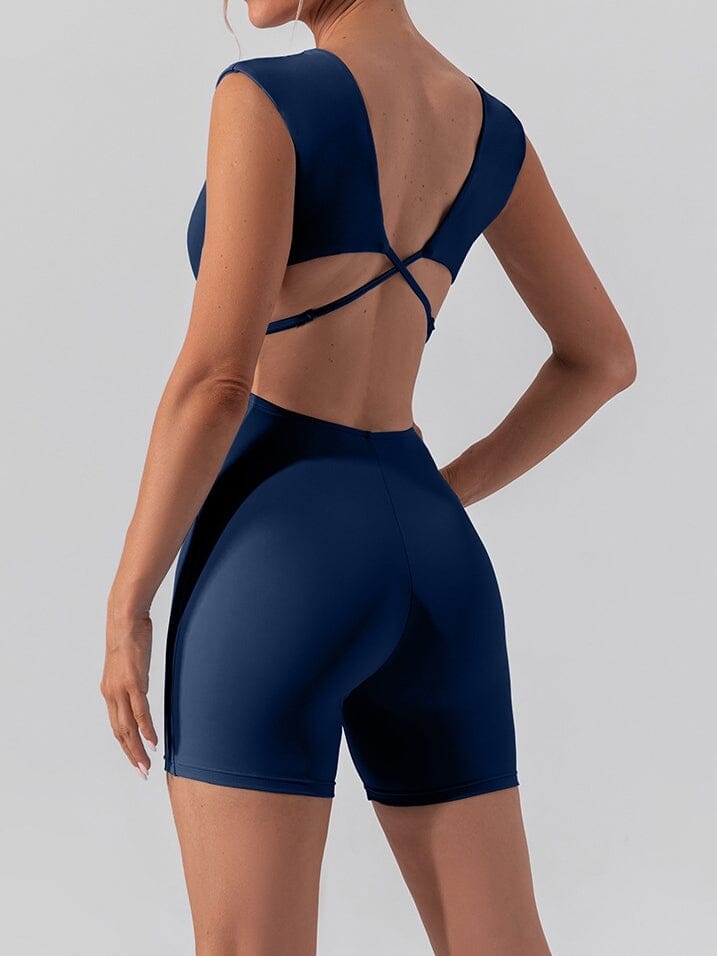 Combinaison Sport Bretelles Croisées | Yogaova