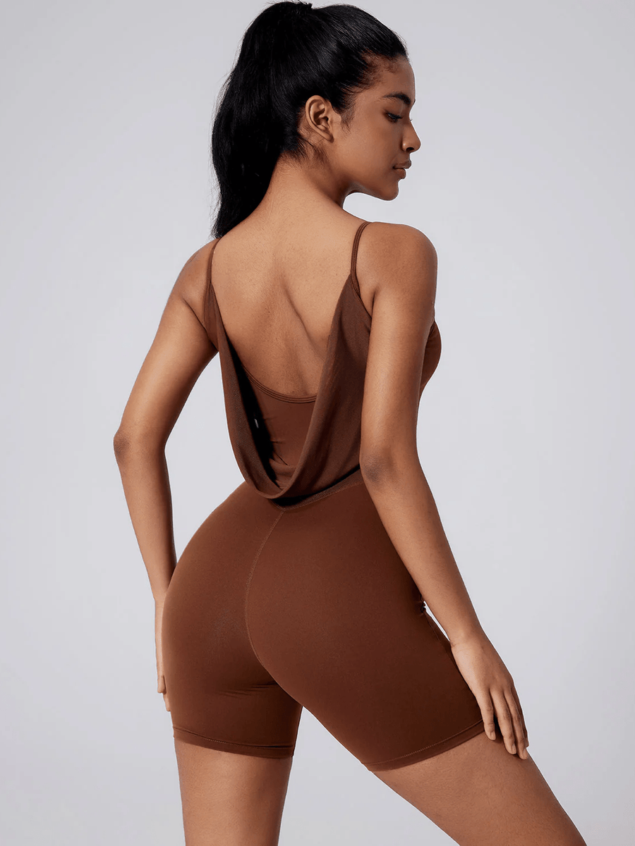 Combinaison Sport Courte Femme | Yogaova