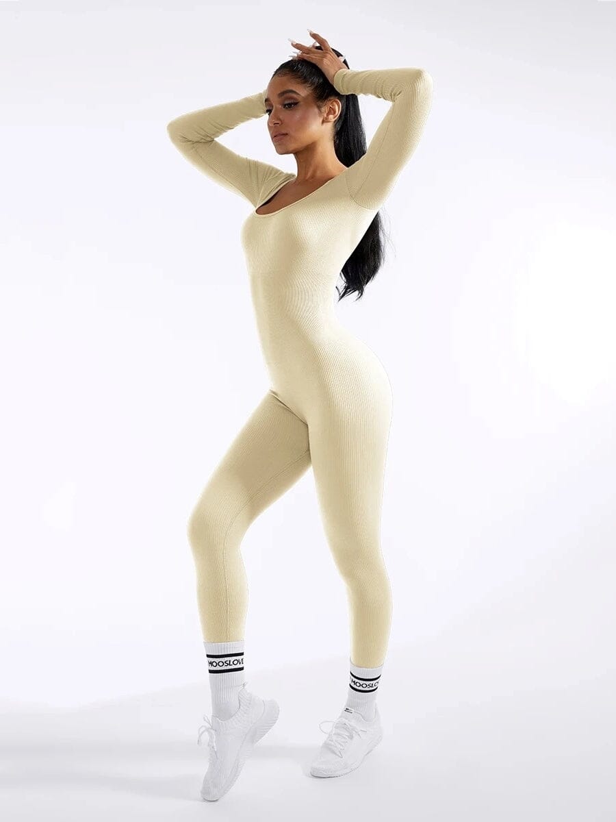 Combinaison Sport Dos Nu à Lacets | Yogaova