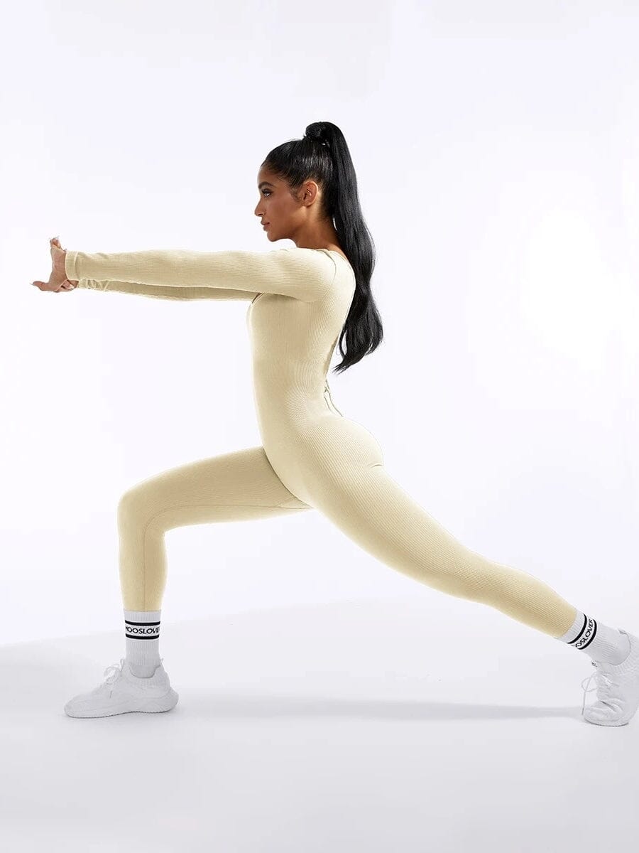 Combinaison Sport Dos Nu à Lacets | Yogaova