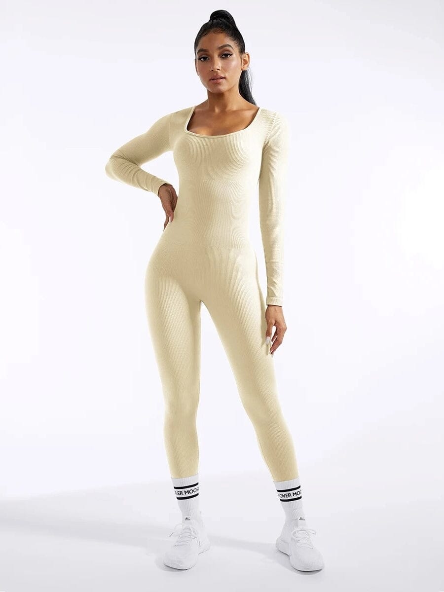 Combinaison Sport Dos Nu à Lacets | Yogaova