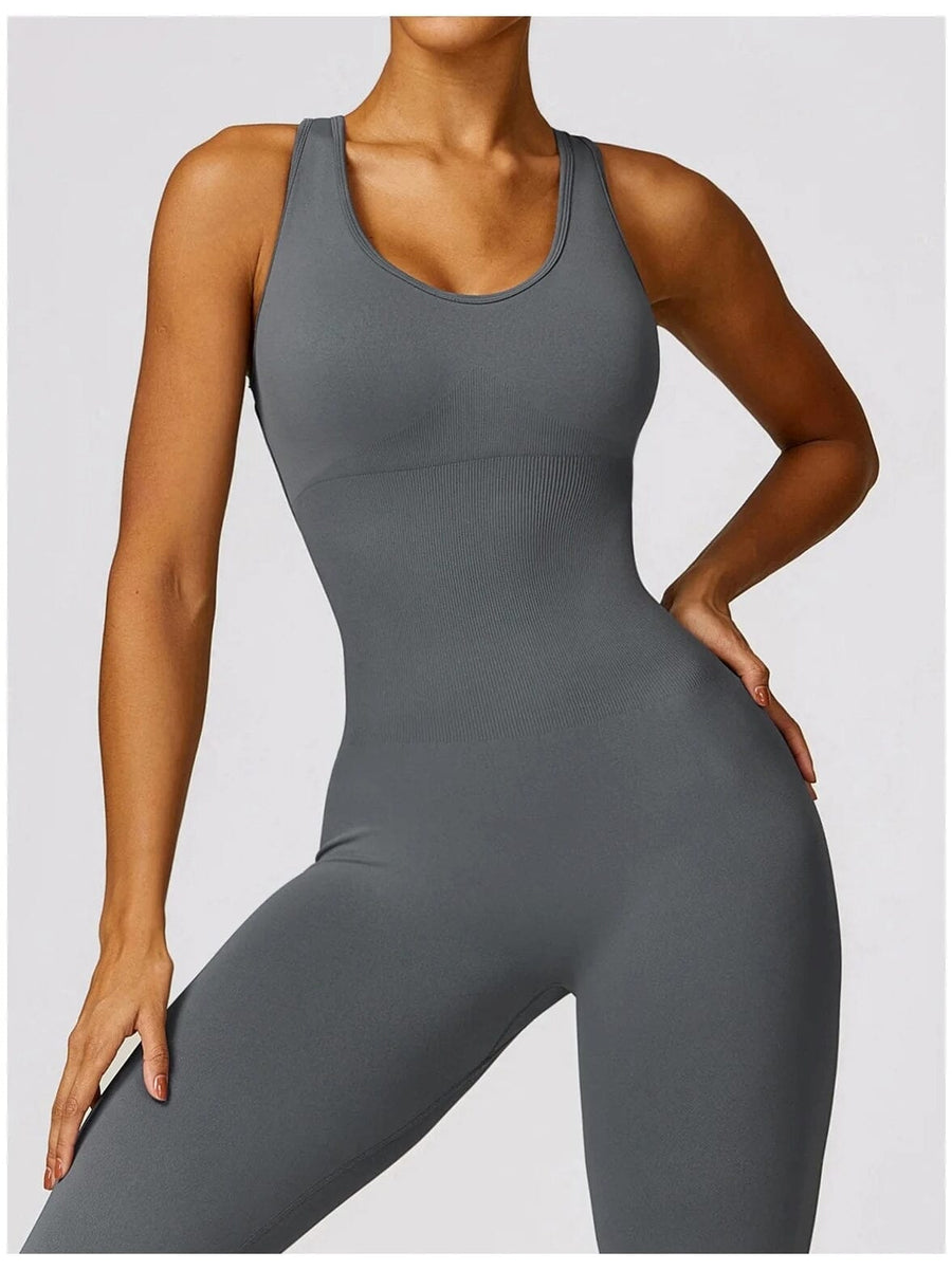 Combinaison Sport Gainante Sans Manche - PowerStride | Yogaova