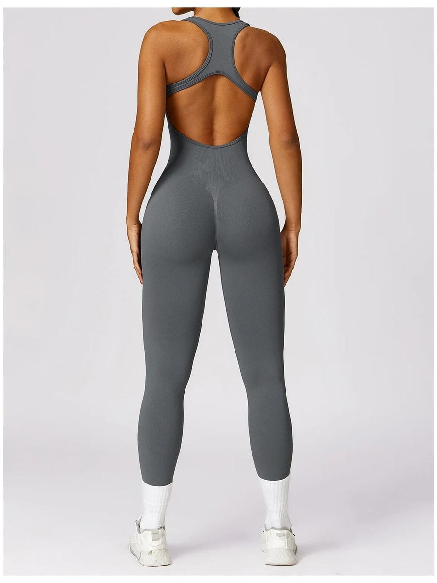 Combinaison Sport Gainante Sans Manche - PowerStride | Yogaova
