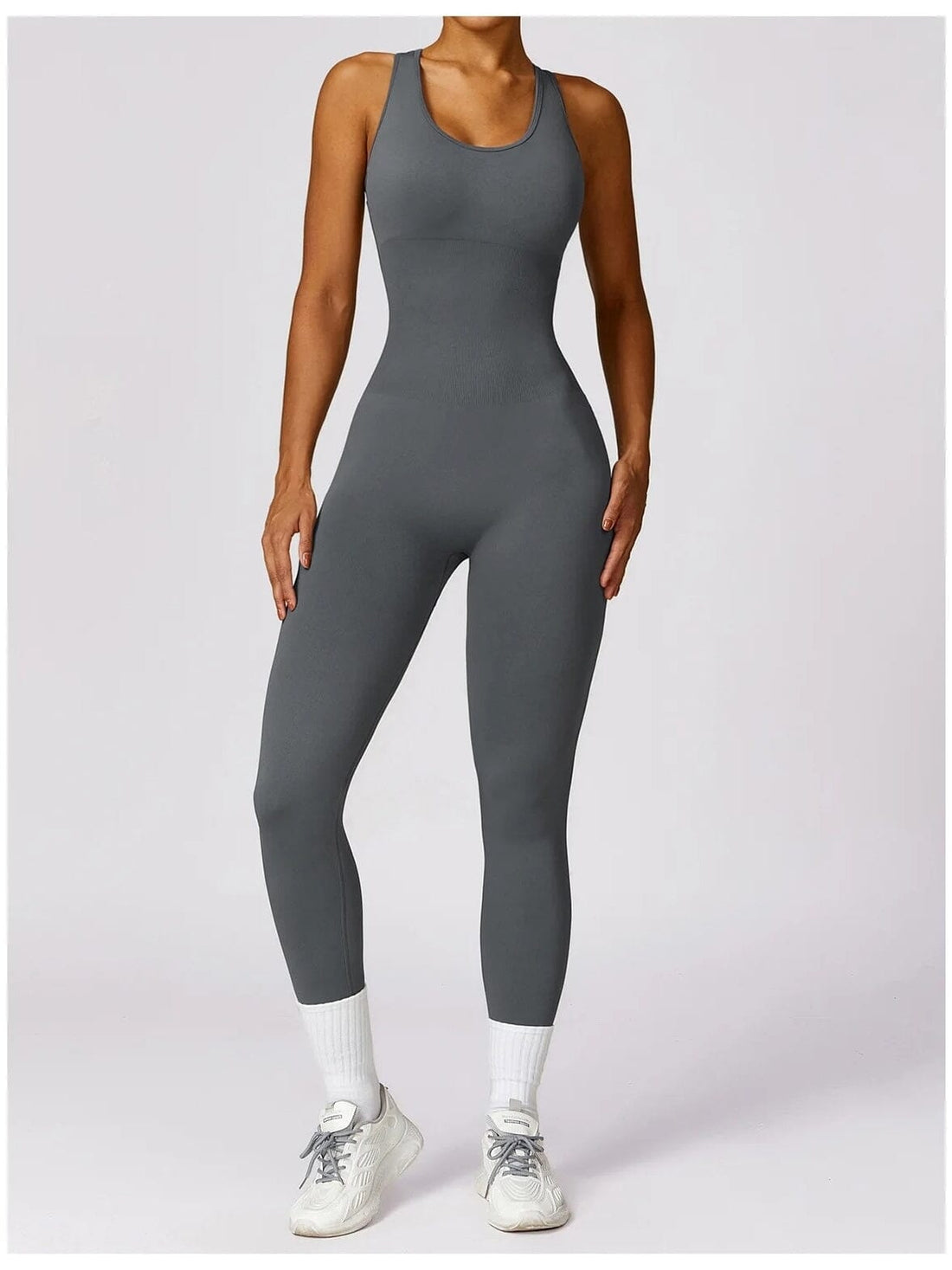 Combinaison Sport Gainante Sans Manche - PowerStride | Yogaova