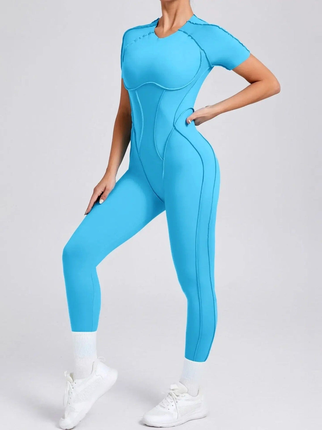 Combinaison Sport Manches Courtes Fitness Yoka  - 2025 | Yogaova