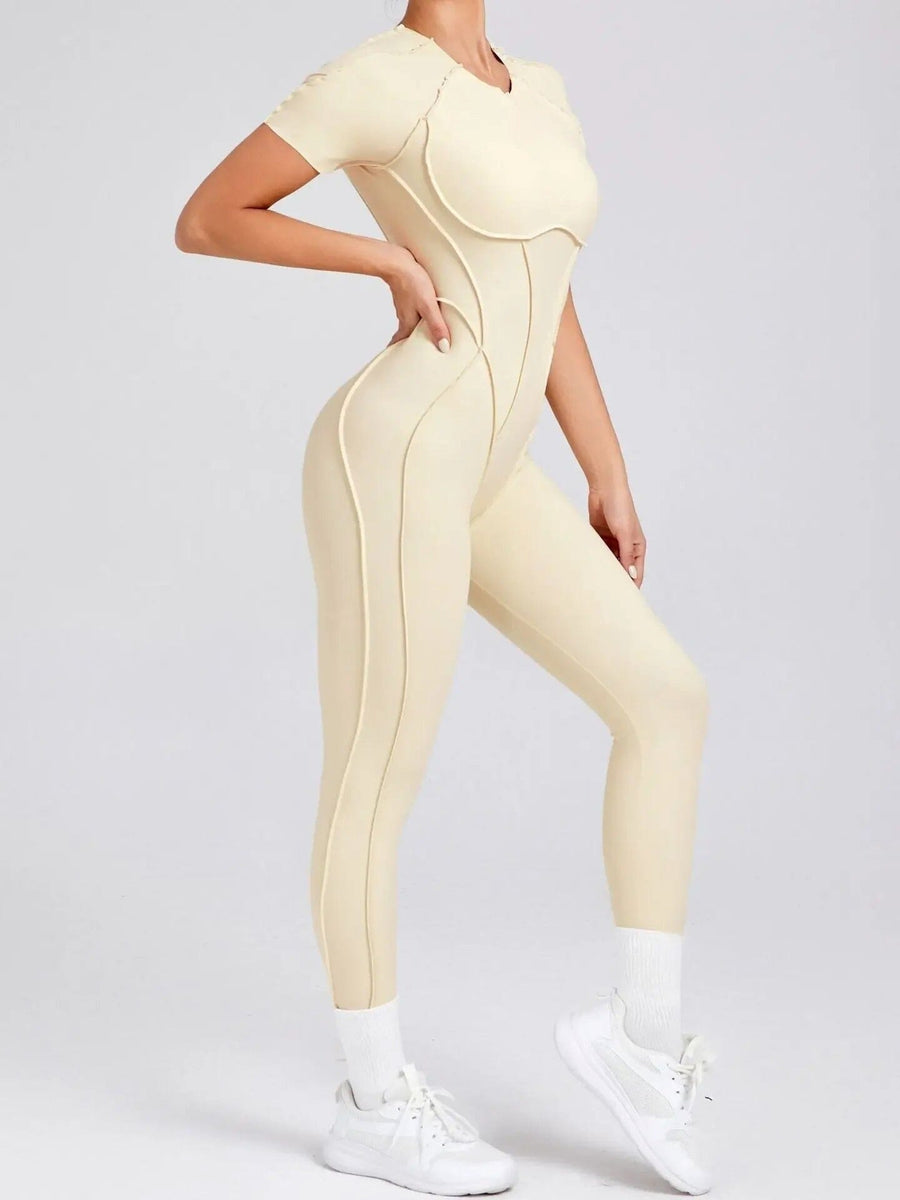 Combinaison Sport Manches Courtes Fitness Yoka  - 2025 | Yogaova