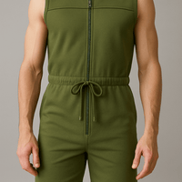 Combinaison yoga homme verte