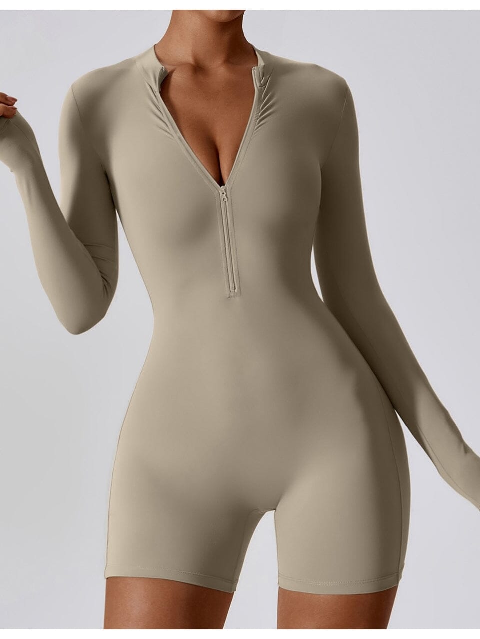 Combishort Sport Manches Longues | Yogaova