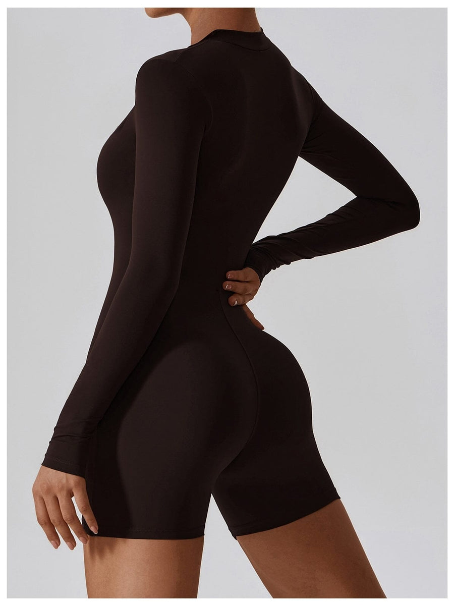 Combishort Sport Manches Longues | Yogaova