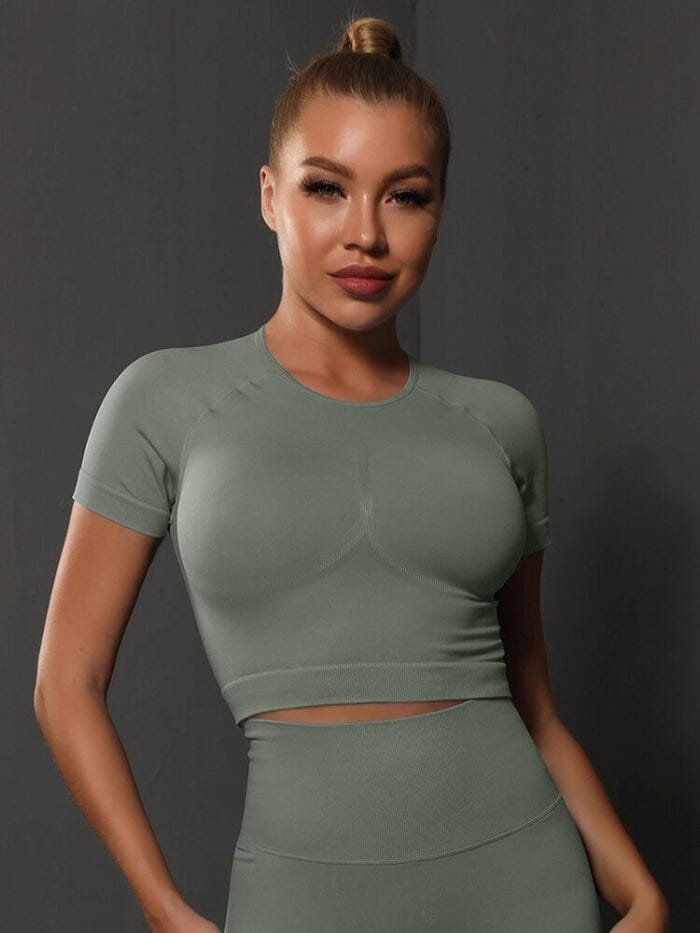 Crop Top Sport Push Up | Yogaova