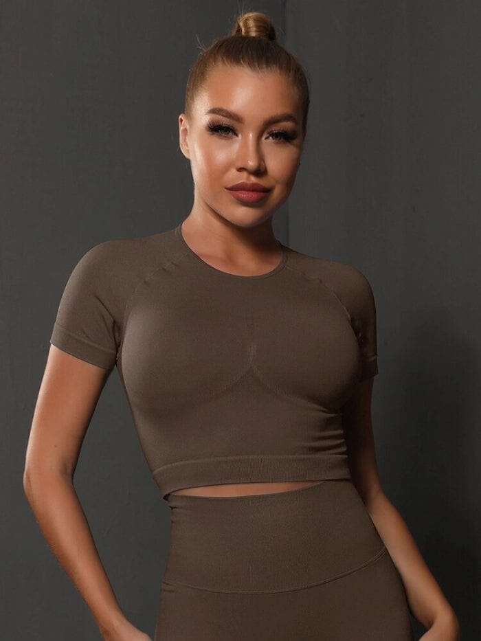 Crop Top Sport Push Up | Yogaova