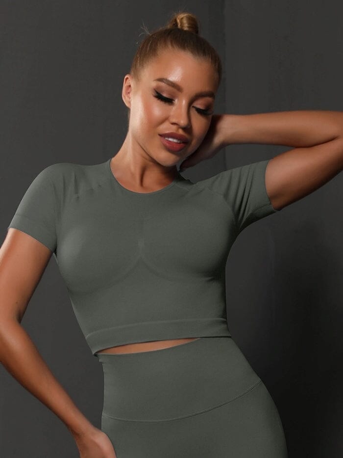 Crop Top Sport Push Up | Yogaova