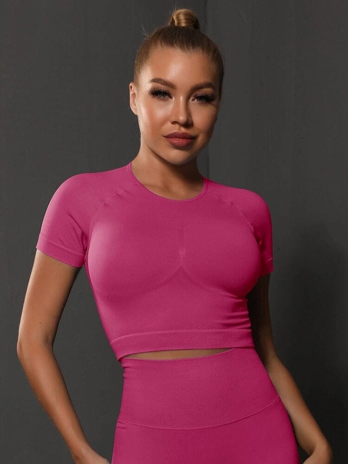 Crop Top Sport Push Up | Yogaova