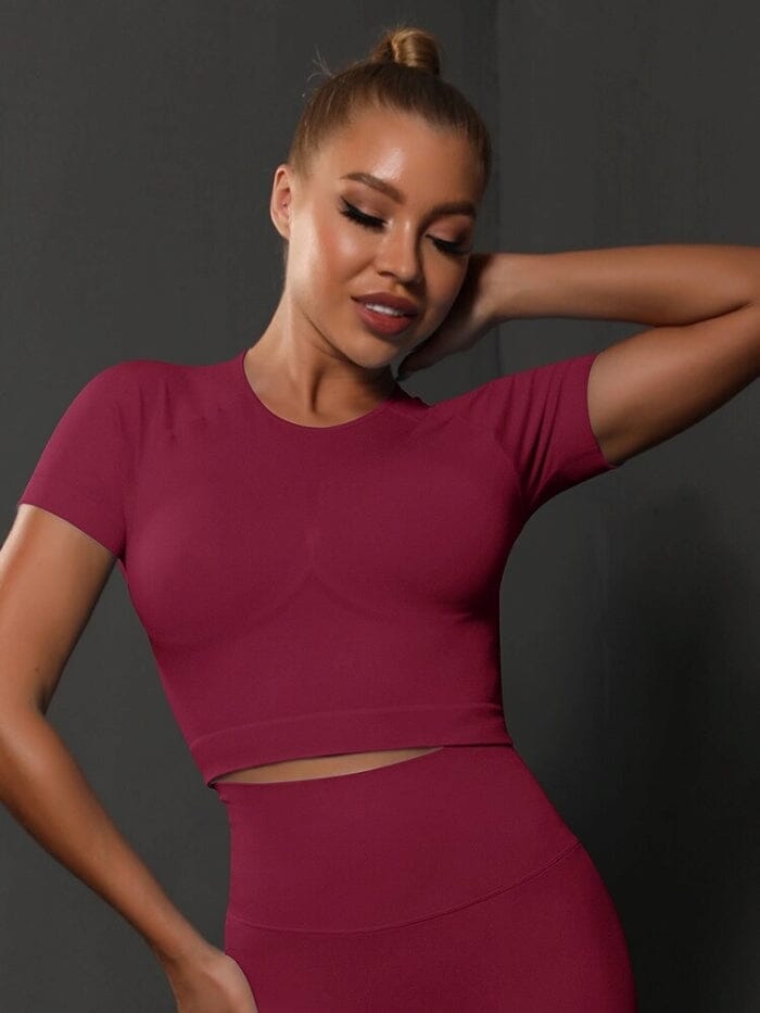 Crop Top Sport Push Up | Yogaova