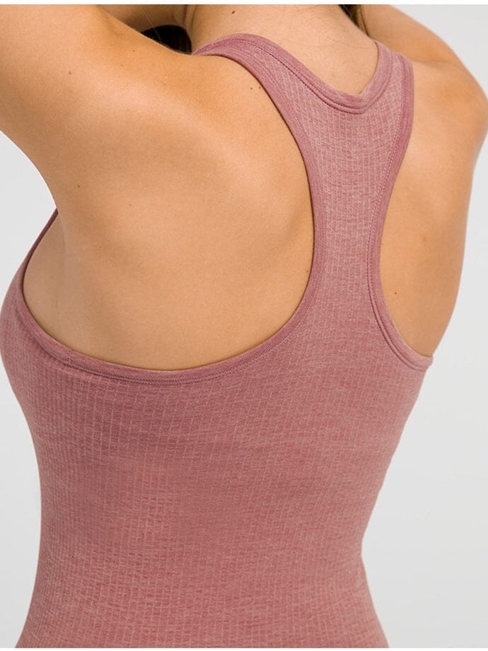 Débardeur Sport Côtelé | Yogaova