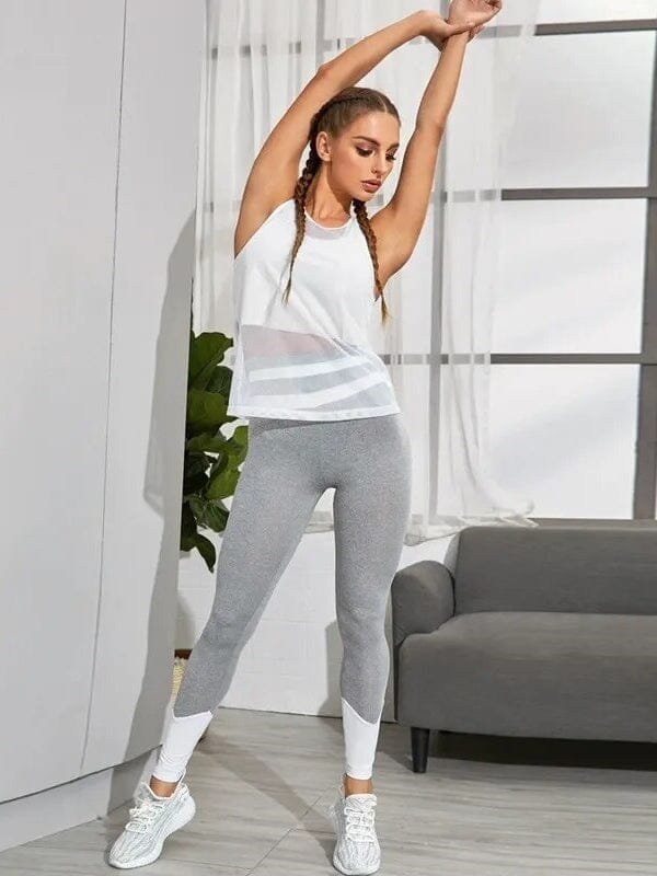 Débardeur Sport Transparent Maille | Yogaova