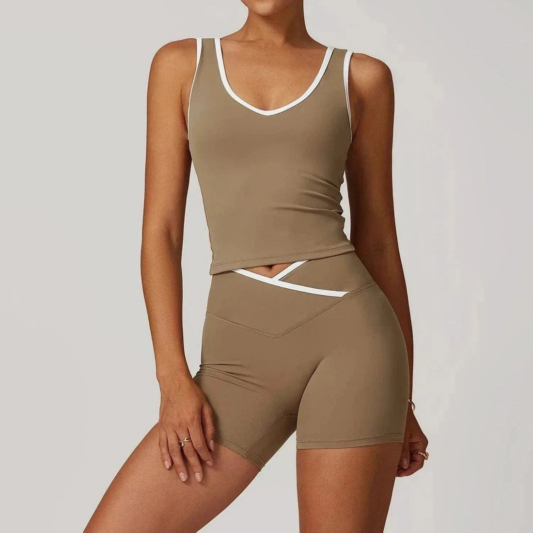 Ensemble 2 Pièces Combinaison de Fitness Yoga