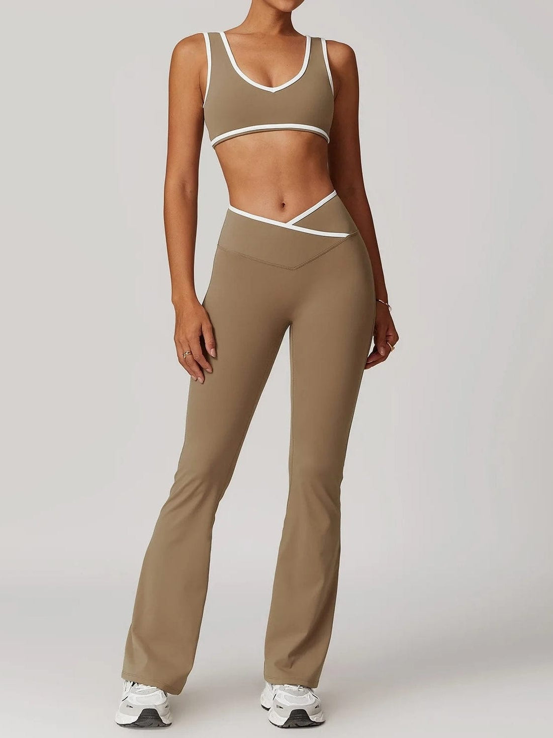 Ensemble Legging Évasé et Brassière - Modelant | Yogaova