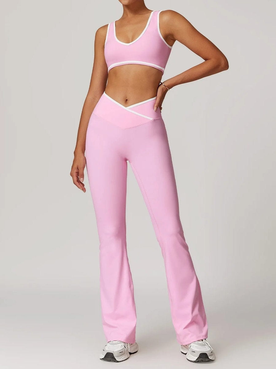 Ensemble Legging Évasé et Brassière - Modelant | Yogaova