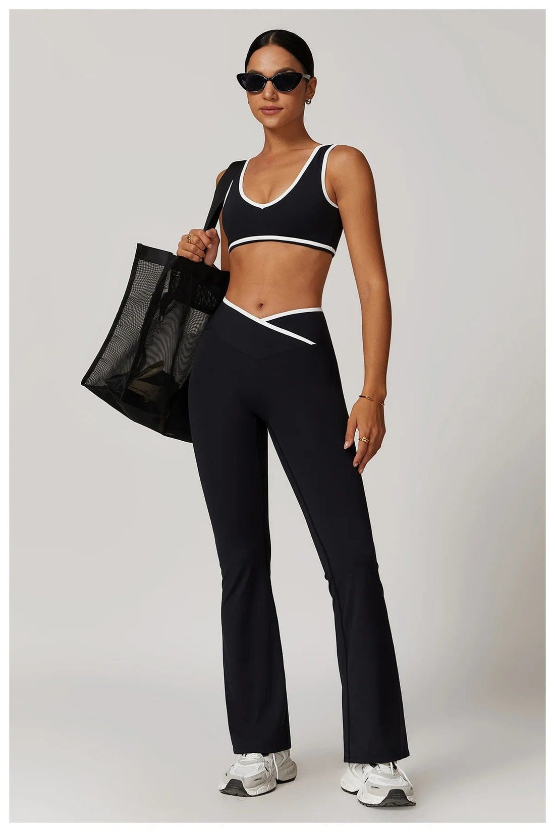Ensemble Legging Évasé et Brassière - Modelant | Yogaova
