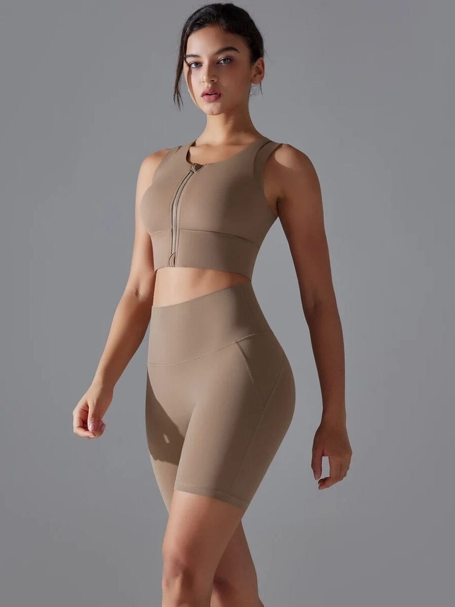 Ensemble Short  Brassière Maintien Fort - Suprem | Yogaova