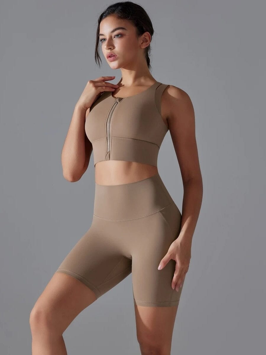 Ensemble Short  Brassière Maintien Fort - Suprem | Yogaova