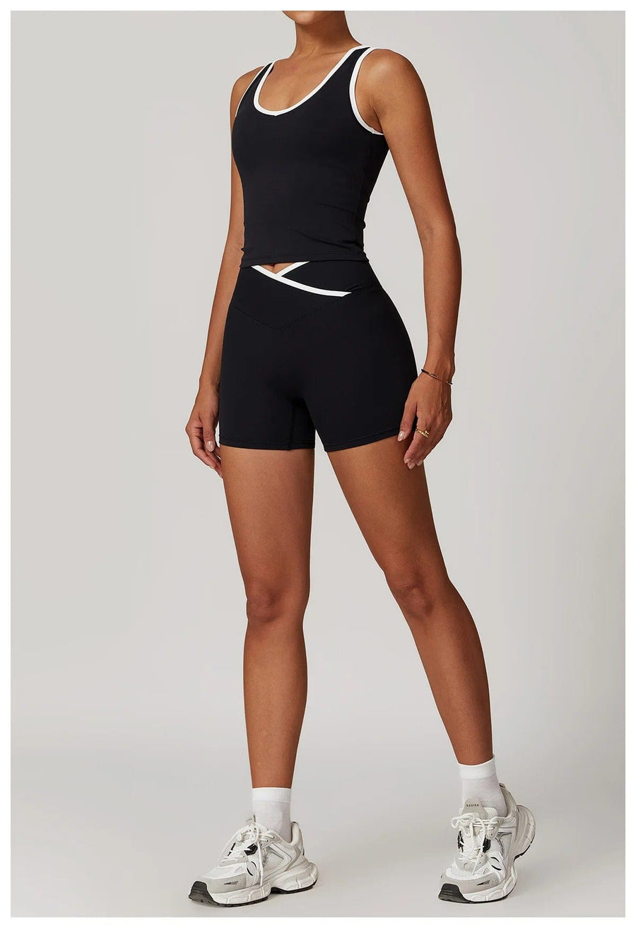 Ensemble Short et Brassière Modelant | Yogaova