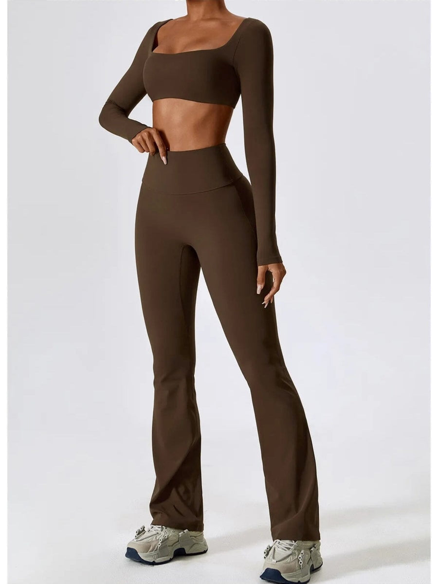 Ensemble Sport Legging Évasé Push Up | Yogaova