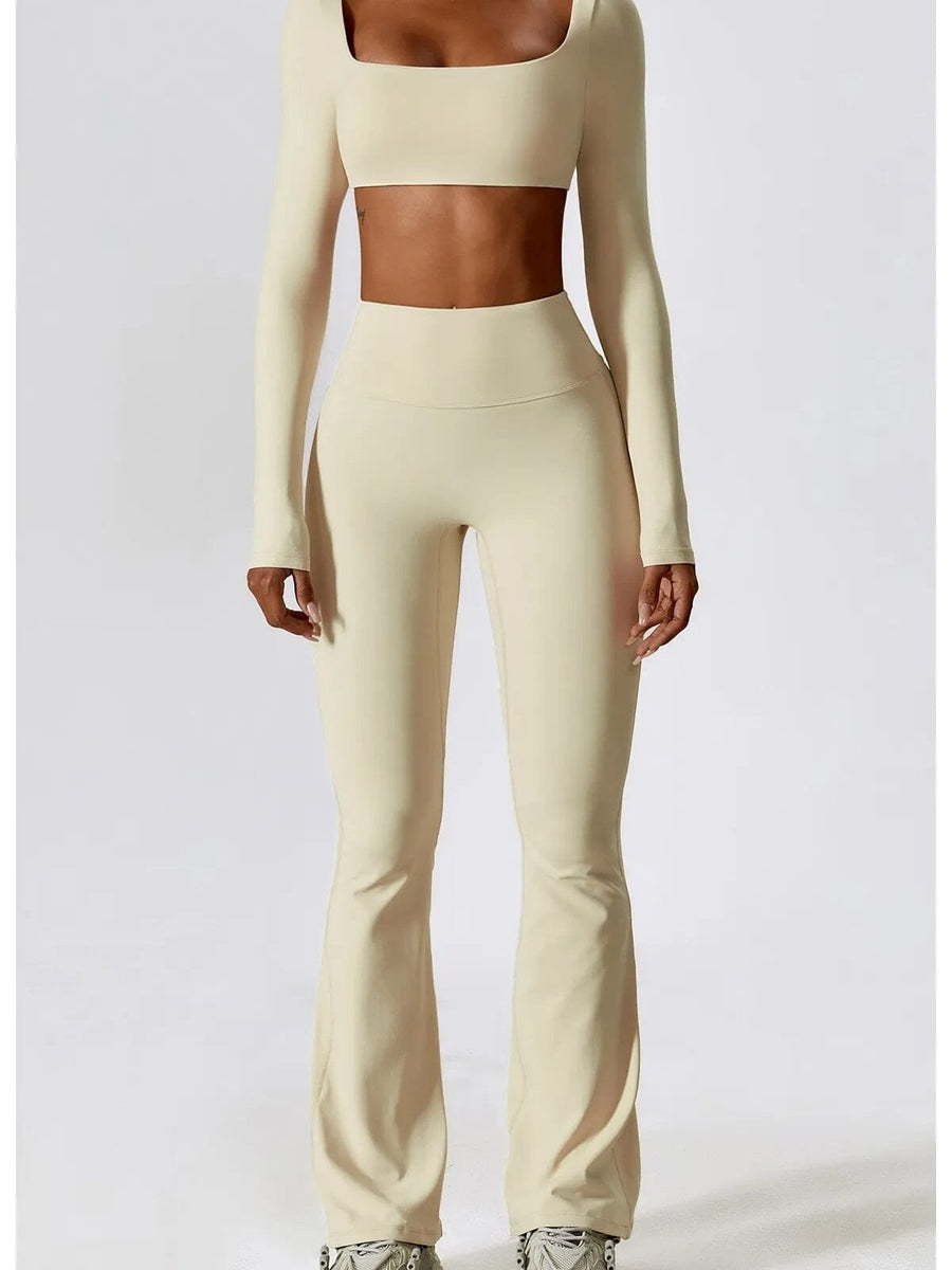 Ensemble Sport Legging Évasé Push Up | Yogaova