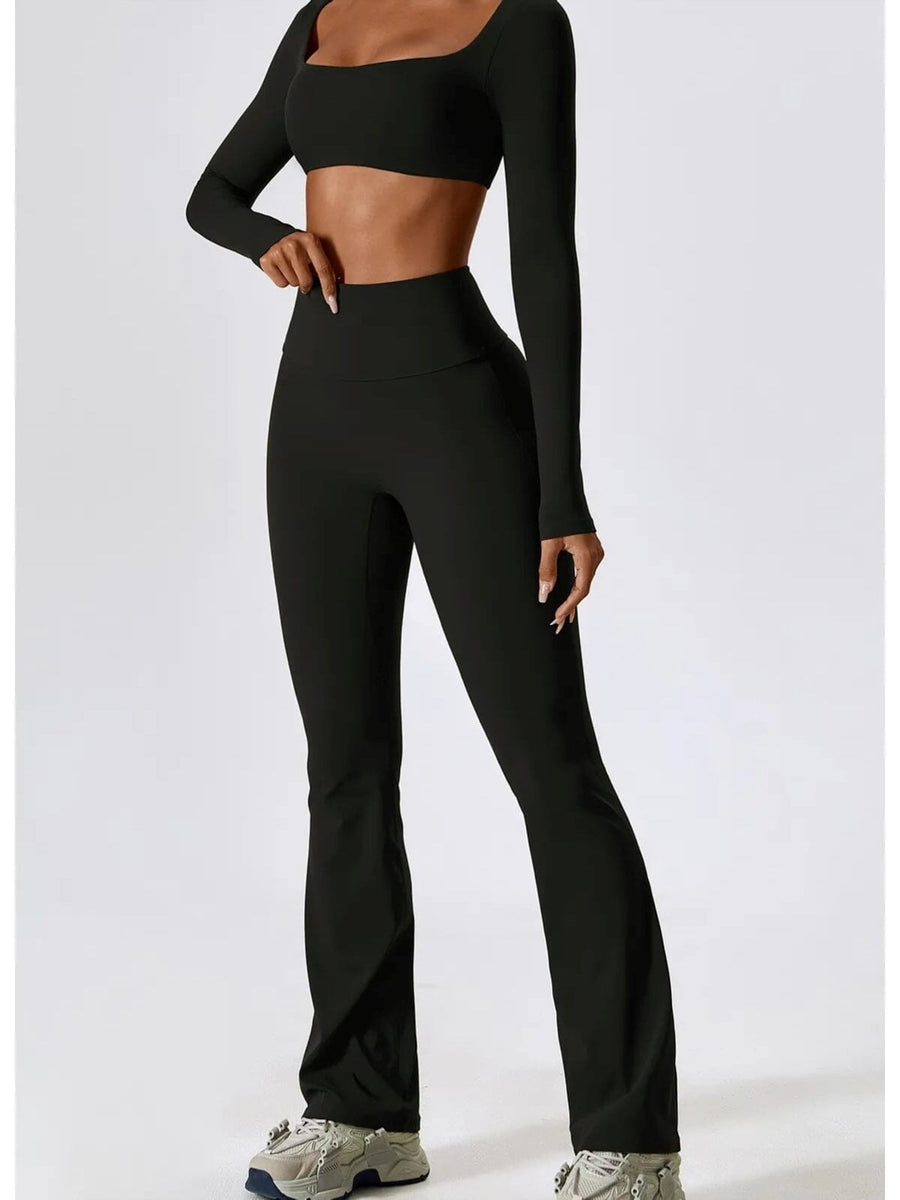 Ensemble Sport Legging Évasé Push Up | Yogaova