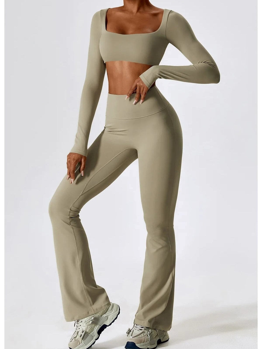 Ensemble Sport Legging Évasé Push Up | Yogaova