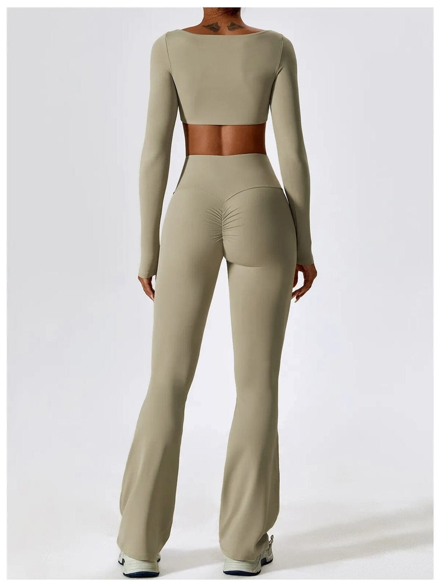 Ensemble Sport Legging Évasé Push Up | Yogaova