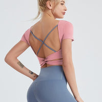 Ensemble Sport Legging T-shirt Manches Courtes | Yogaova