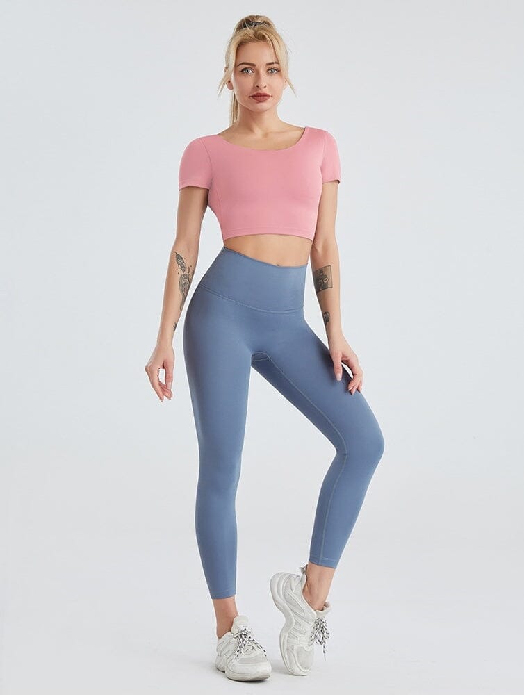 Ensemble Sport Legging T-shirt Manches Courtes | Yogaova