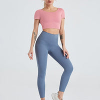 Ensemble Sport Legging T-shirt Manches Courtes | Yogaova