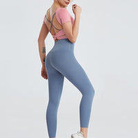 Ensemble Sport Legging T-shirt Manches Courtes | Yogaova