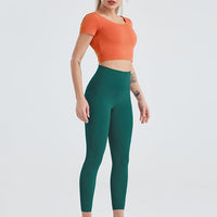 Ensemble Sport Legging T-shirt Manches Courtes | Yogaova