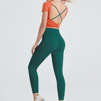 Ensemble Sport Legging T-shirt Manches Courtes | Yogaova