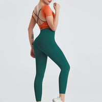 Ensemble Sport Legging T-shirt Manches Courtes | Yogaova