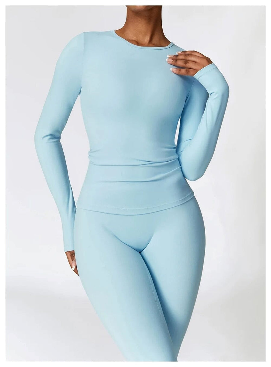 Ensemble Sport Legging T-Shirt Manches Longues - DynamoDiva | Yogaova