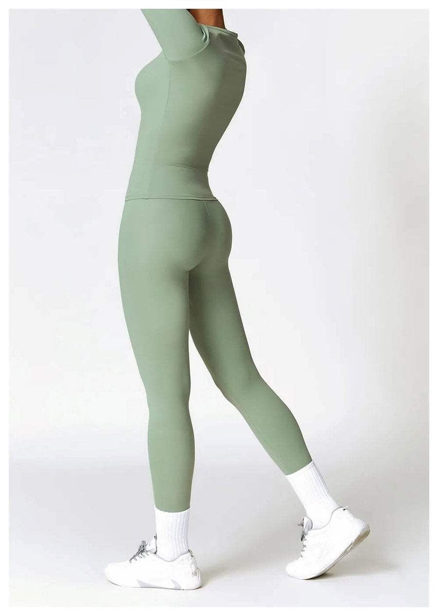 Ensemble Sport Legging T-Shirt Manches Longues - DynamoDiva | Yogaova