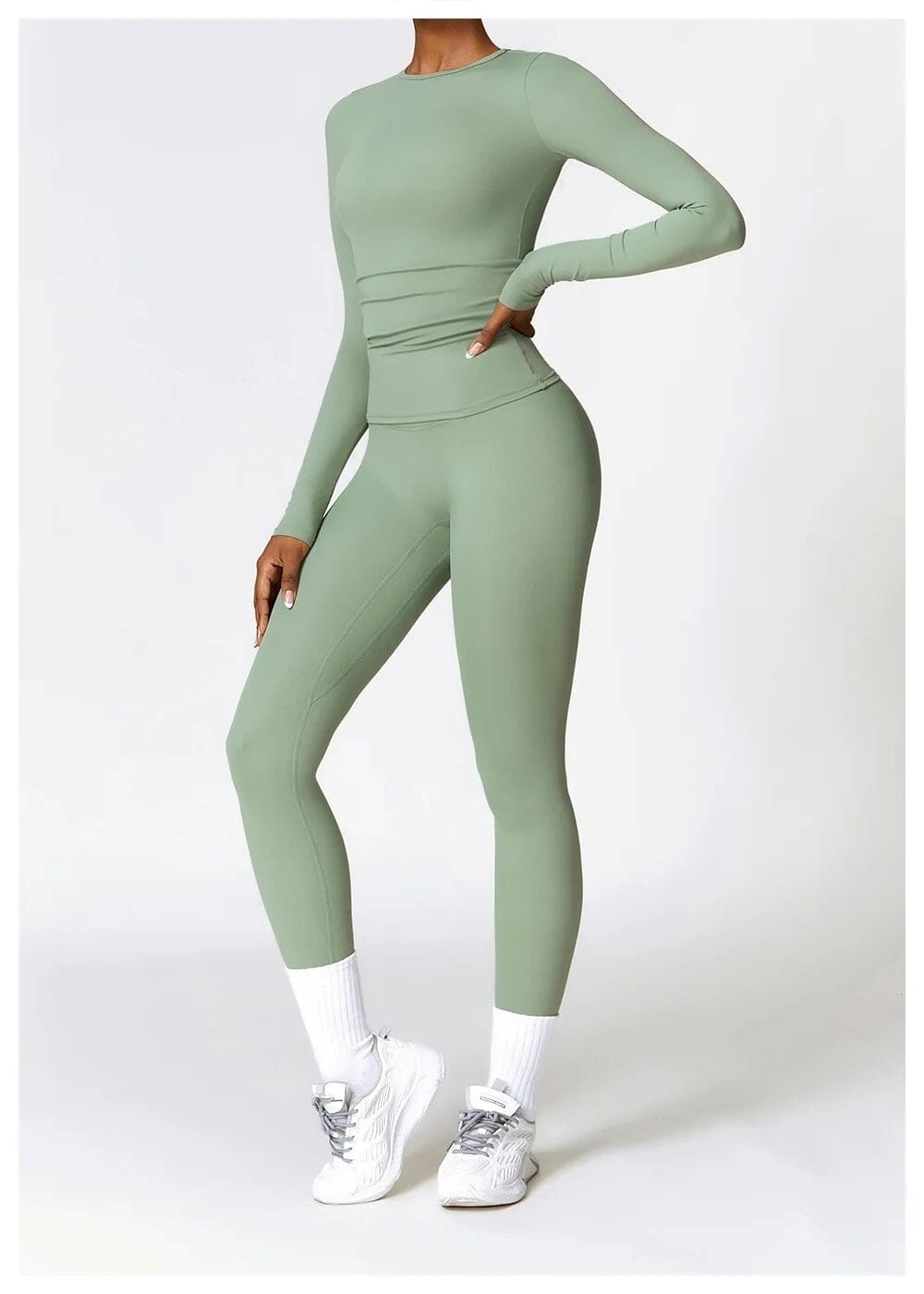 Ensemble Sport Legging T-Shirt Manches Longues - DynamoDiva | Yogaova