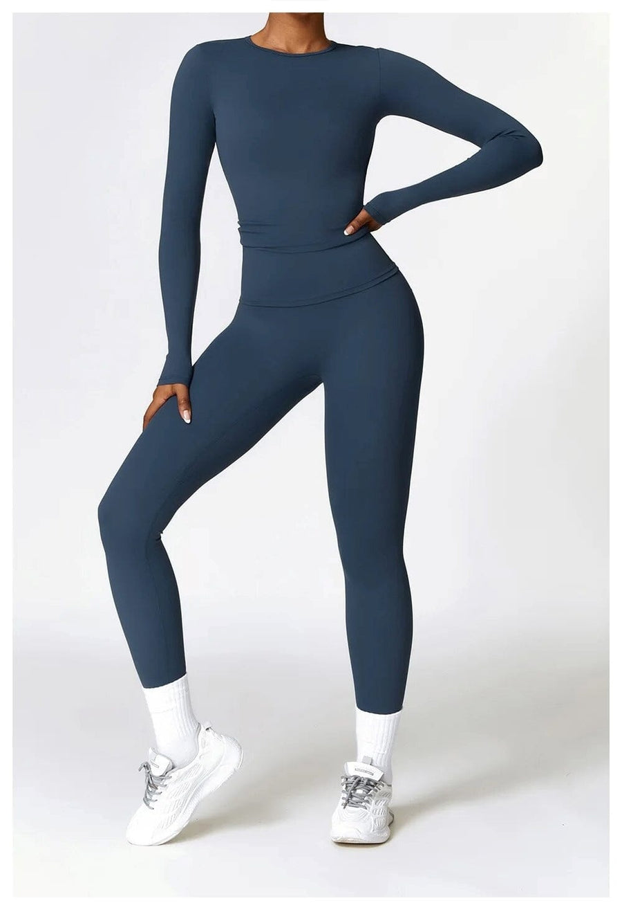 Ensemble Sport Legging T-Shirt Manches Longues - DynamoDiva | Yogaova