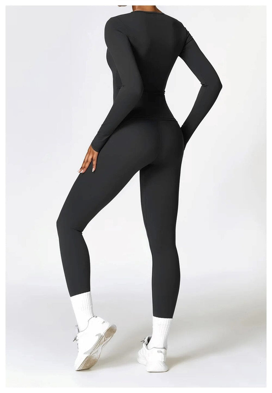 Ensemble Sport Legging T-Shirt Manches Longues - DynamoDiva | Yogaova