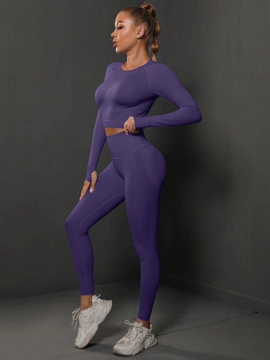 Ensemble Sport Push Up, Legging et Crop Top - BodySculpt | Yogaova