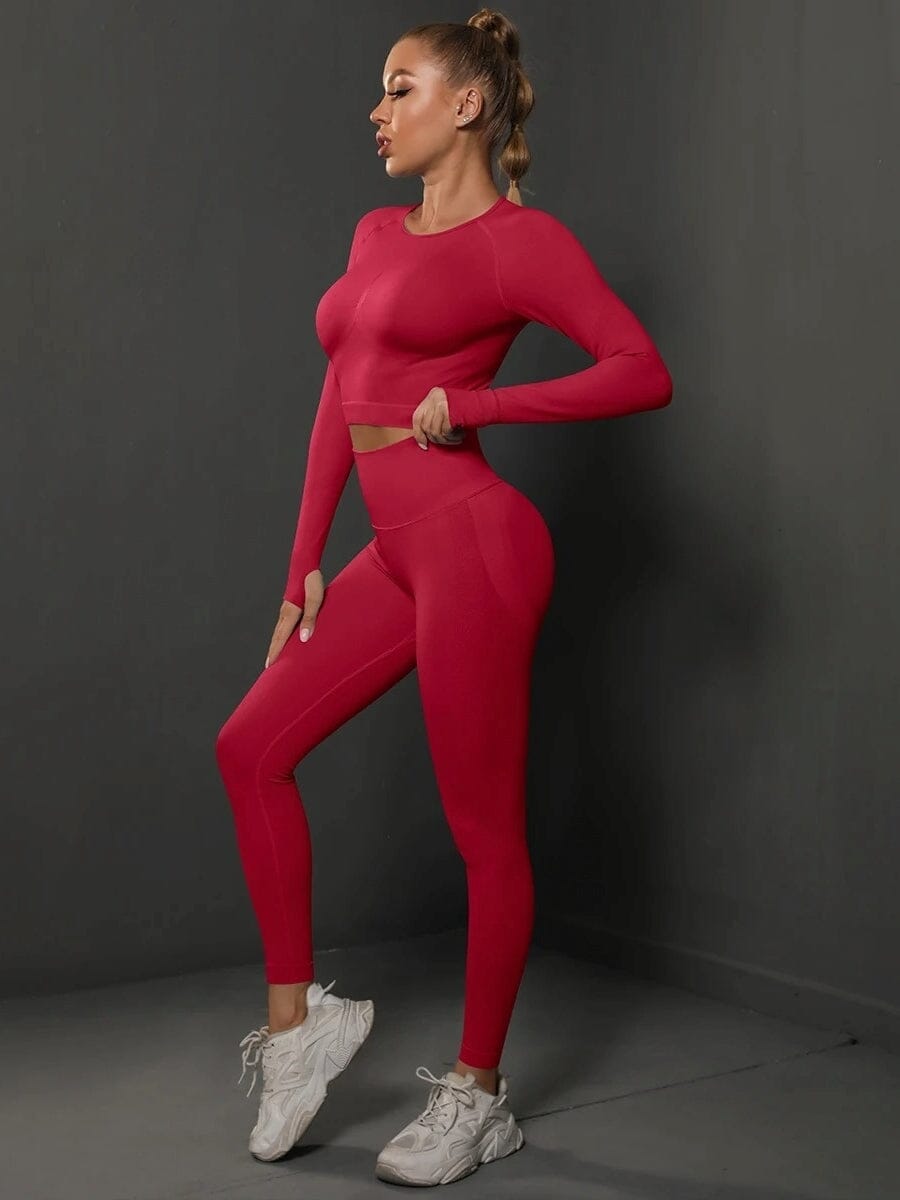 Ensemble Sport Push Up, Legging et Crop Top - BodySculpt | Yogaova