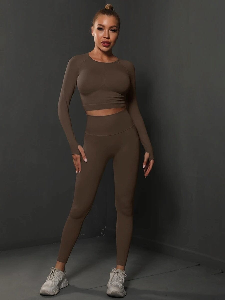 Ensemble Sport Push Up, Legging et Crop Top - BodySculpt | Yogaova