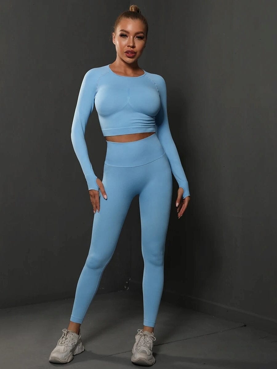 Ensemble Sport Push Up, Legging et Crop Top - BodySculpt | Yogaova