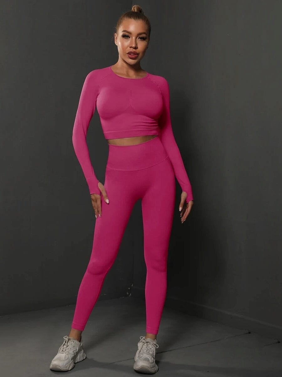 Ensemble Sport Push Up, Legging et Crop Top - BodySculpt | Yogaova
